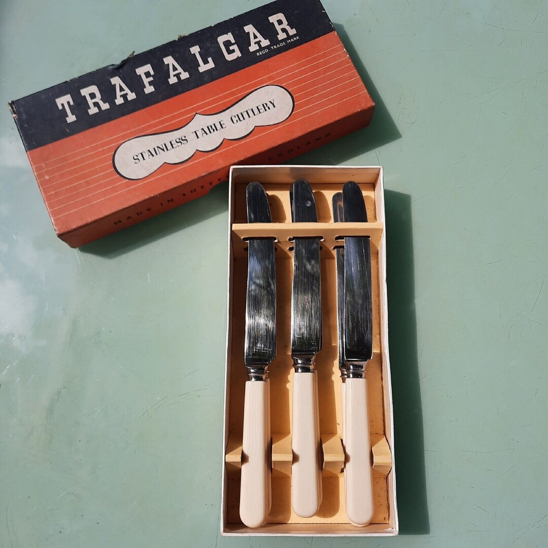 Trafalgar Harrison Fisher 1960s Stainless Steel Table Cutlery Etsy