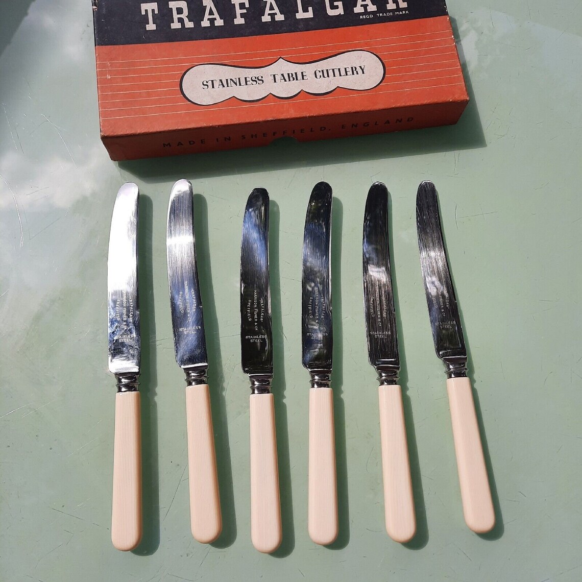 Trafalgar Harrison Fisher 1960s Stainless Steel Table Cutlery Etsy