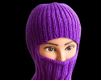handmade-knitted balaclava