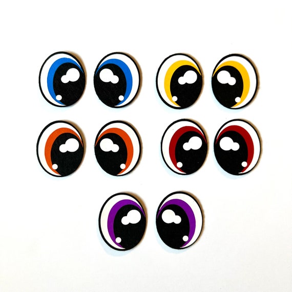 35mm Felt Eyes Amigurumi Eyes Oval Eyes Etsy