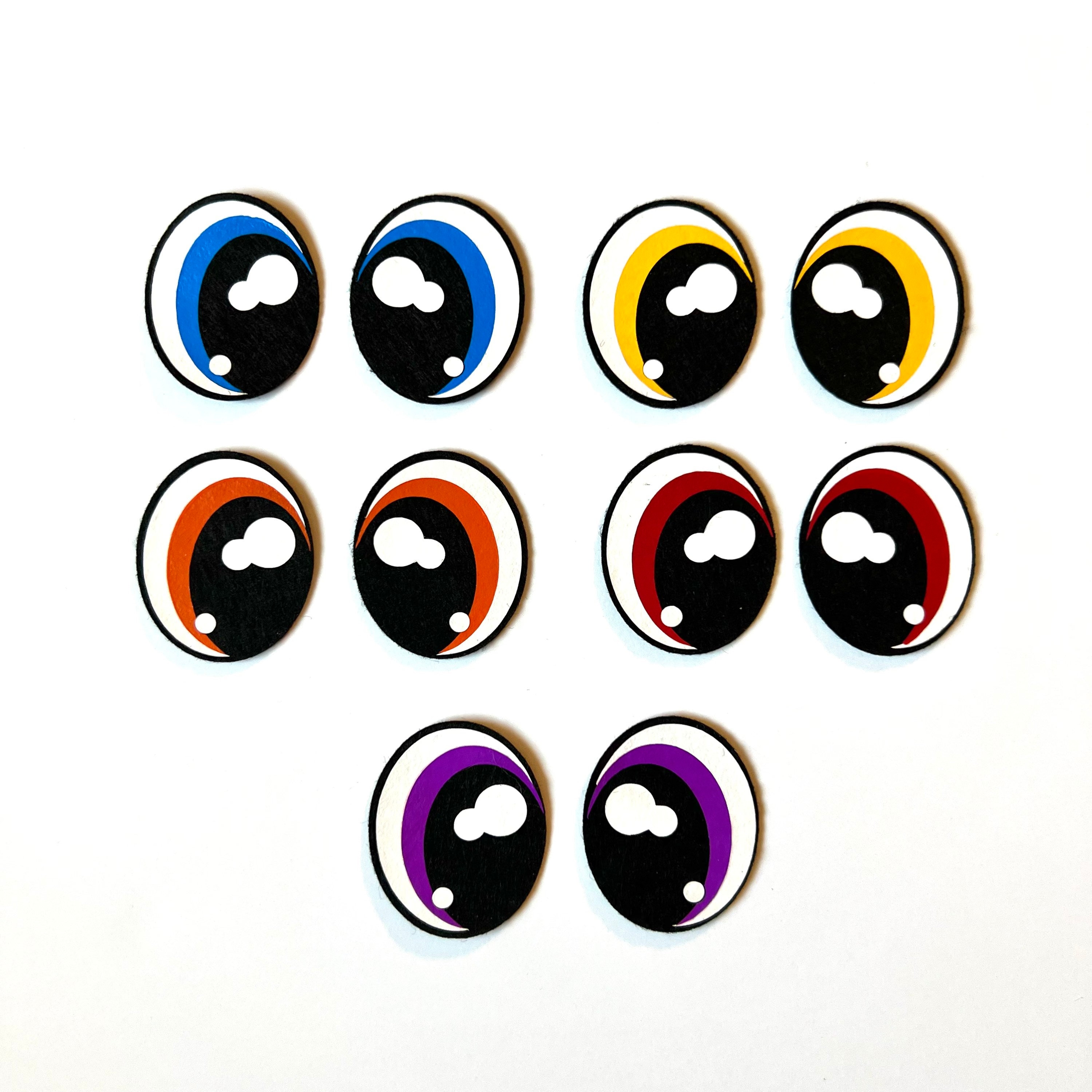 35mm Felt Eyes Amigurumi Eyes Oval Eyes Etsy