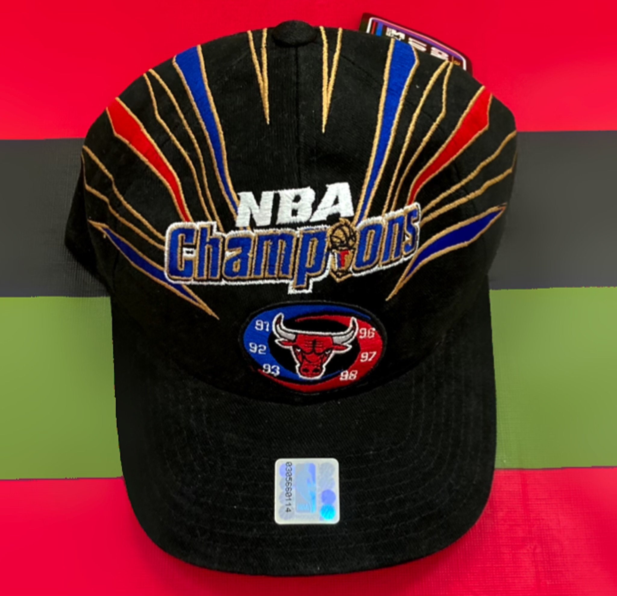 NWT Chicago Bulls 1998 NBA Champions Strapback Hat Starter NBA