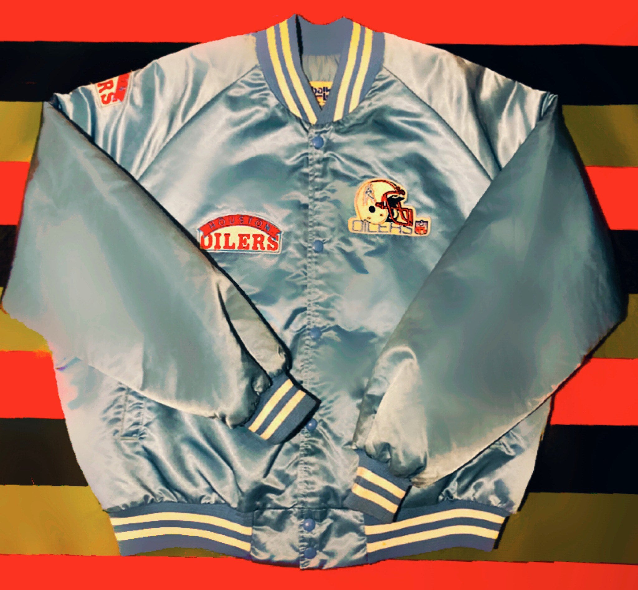 Houston Oilers: 1990's 1/4 Zip Starter Breakaway Jacket (L/XL) – National  Vintage League Ltd.