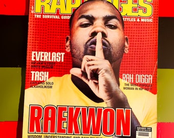魅力の Pages Rap Magazine Etsy - 1999 Hop Hip Vintage Cover Raekwon : アート・デザイン・音楽