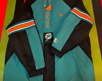 Vintage 90s NFL Pro Line Miami Dolphins Starter Jacket XL - Etsy