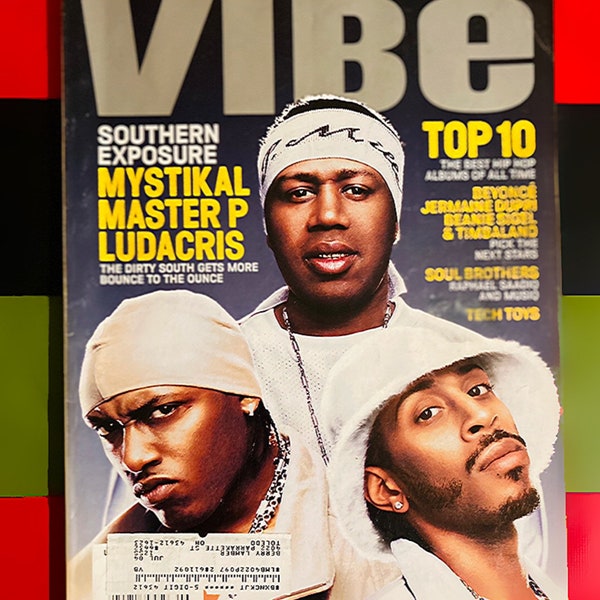 Vintage Vibe Magazine Mystikal, Master P and Ludacris Cover June 2002 - Hip Hop