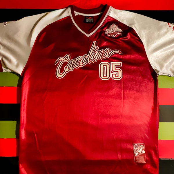 FUBU Carolina City Series 05 Jersey Shirt - Limited Edition Maroon/Gray Mens XXL (1992)