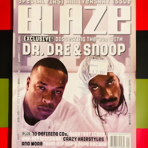 BLAZE Magazine - Dr Dre And Snoop Dogg Special First Anniversary Issue - January 2000