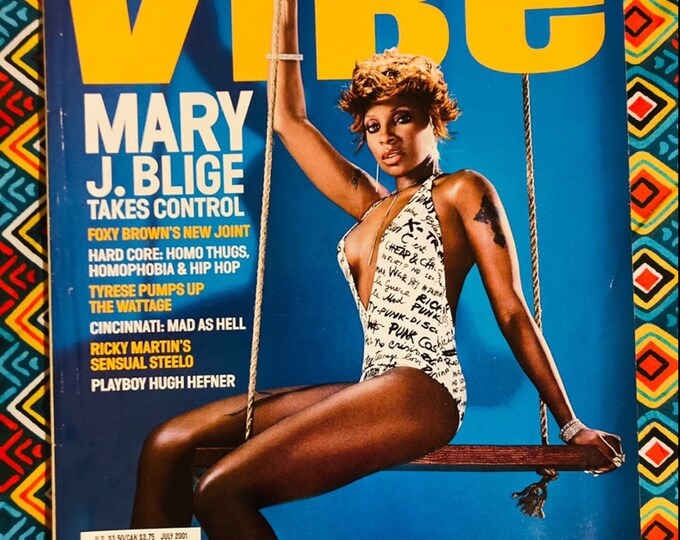 Vintage VIBE Magazine 2001 Mary J Blige Cover Etsy