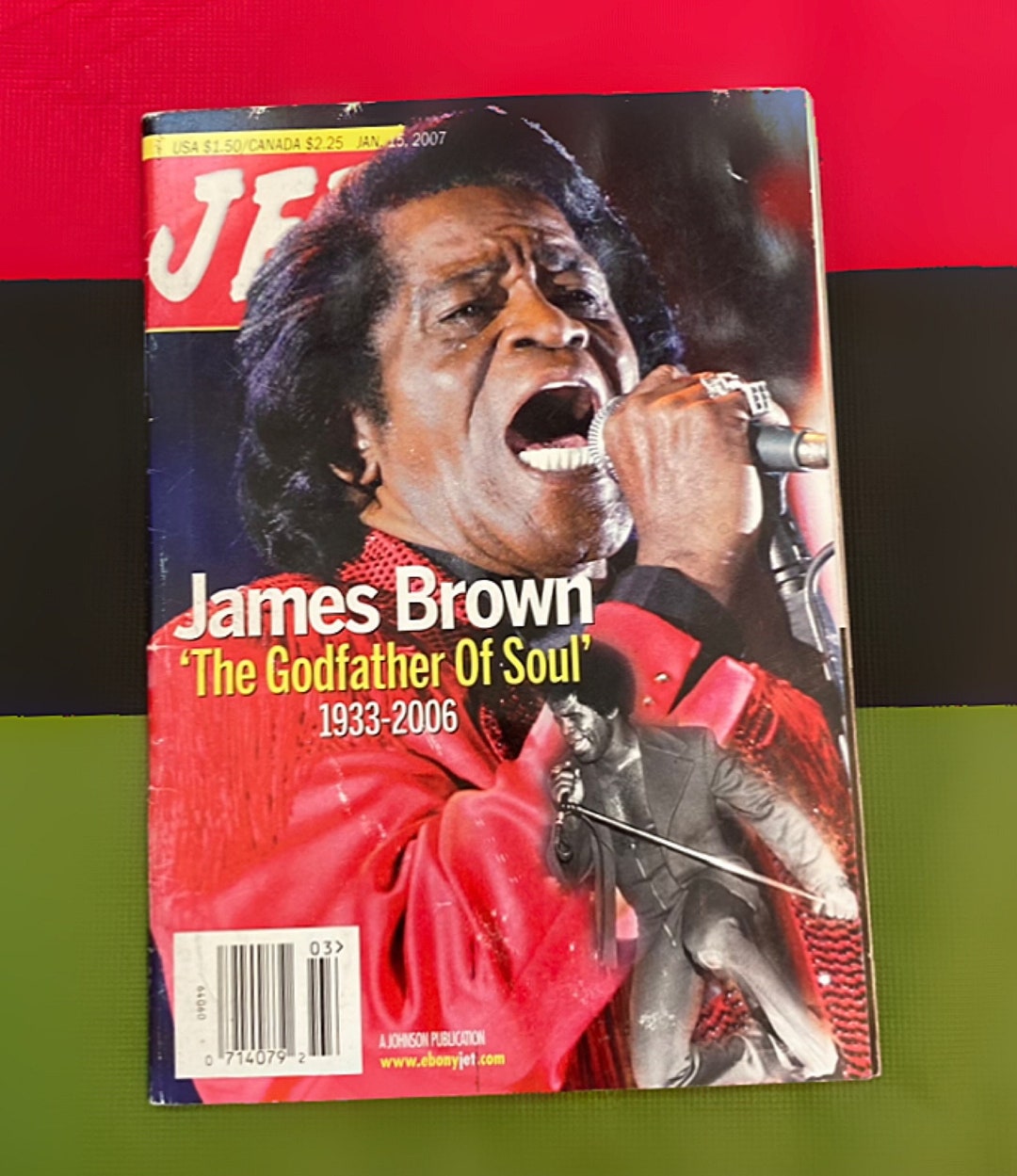 Vintage Jet Magazine James Brown Etsy