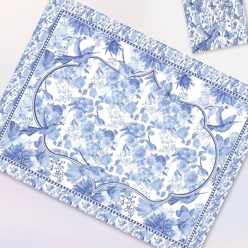 Provencal Paper Placemat Etsy