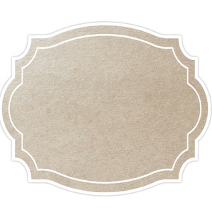 Vintage frame craft look paper placemat