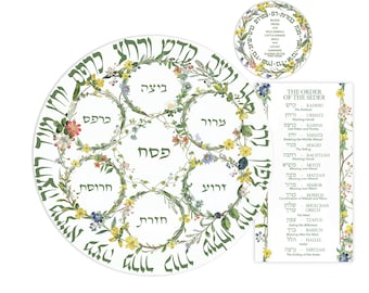 Passover Flowers Round