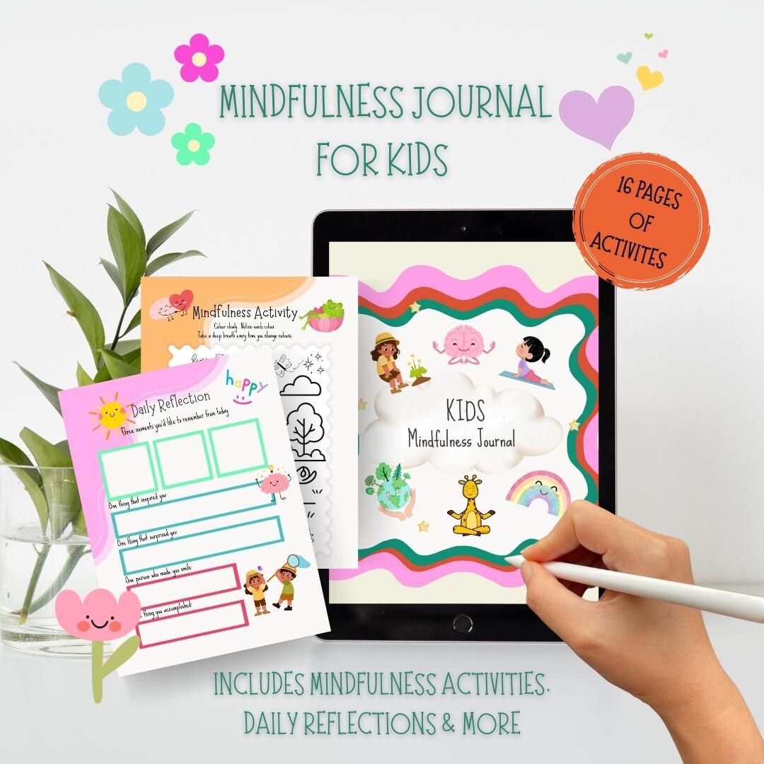 Mindfulness Workbook for Kids | Calm Down Activities (PDF Download) - Etsy
