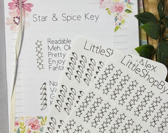 Book Rating Stickers - Horizontal