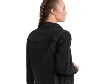 Graphic Denim Jacket | Etsy Hong Kong