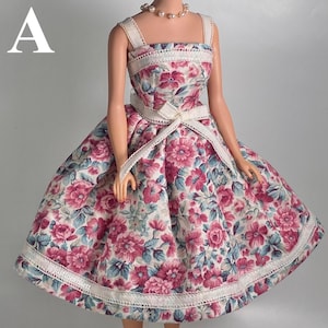 Handmade Vintage Barbie dresses OOAK (Multiple styles)