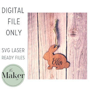 Easter Tag SVG, Easter Basket Tag Svg, Bunny Tag SVG, Bunny SVG, Easter Svg, Basket Tag Svg, Glowforge Easter Tag Svg, Glowforge Easter Svg