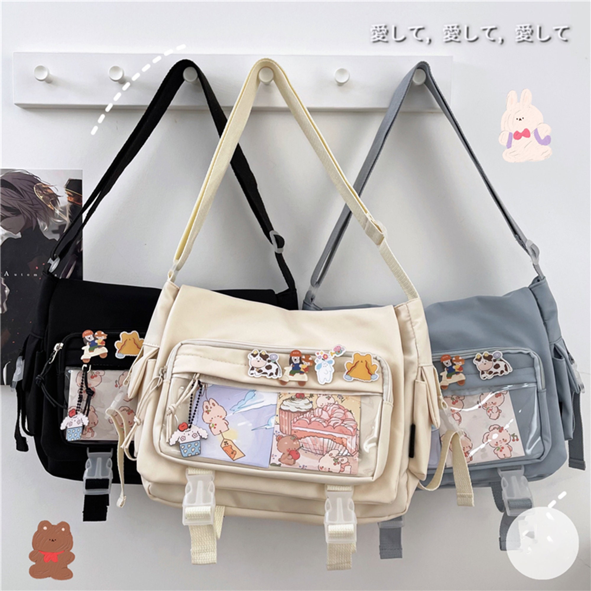 Anime Ita Bag Crossbody Shoulder Bag Messenger Bag School 