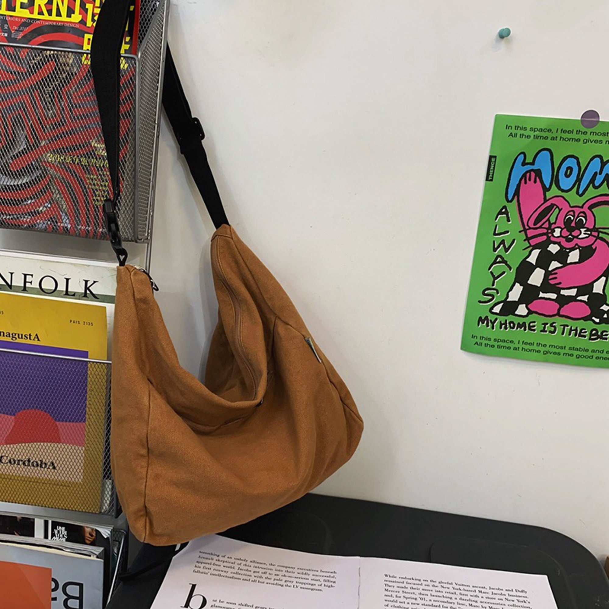 Vintage Canvas Shoulder Bag Shopping Bags Shoulder Tote Bag Etsy