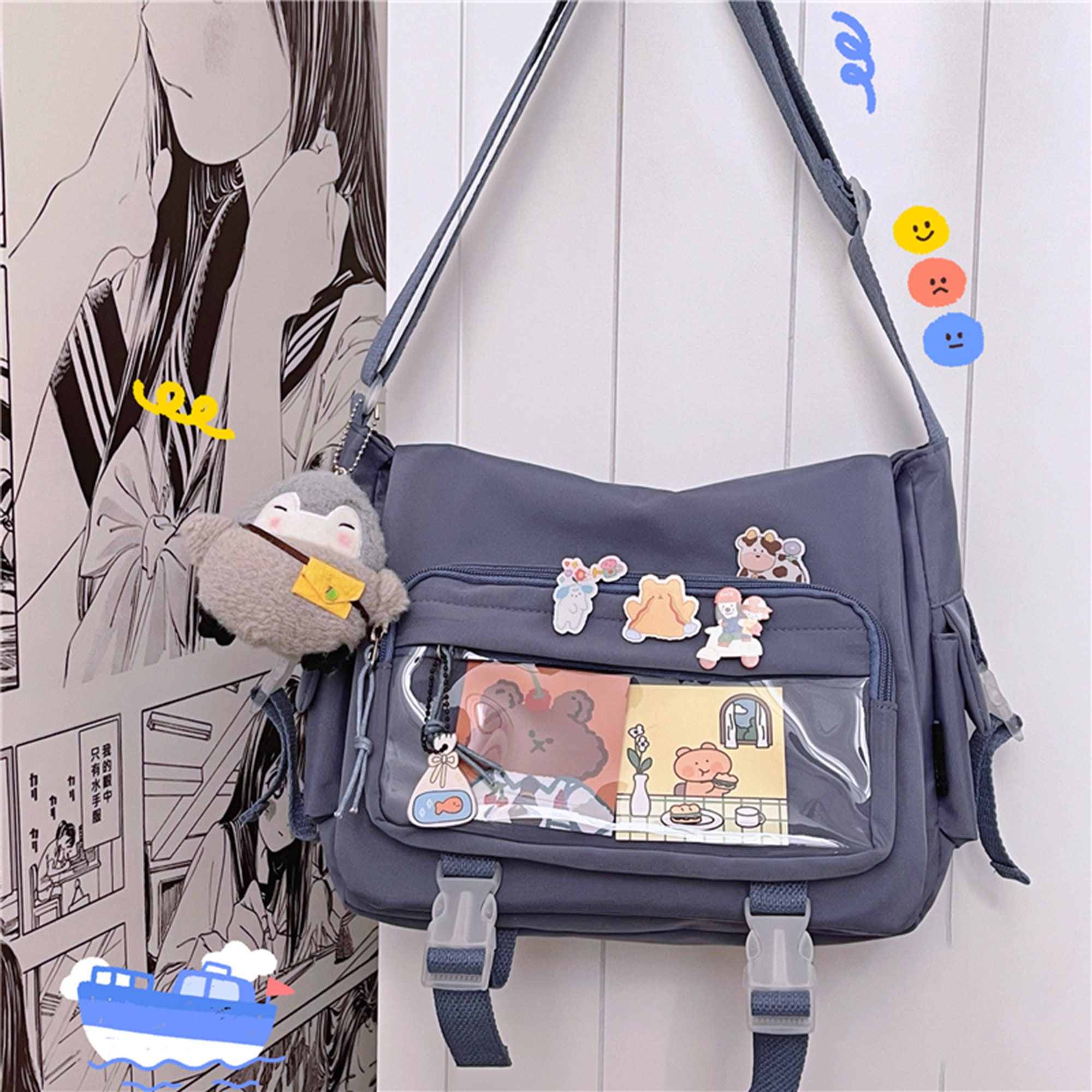 Kawaii Anime Cloth Ita Bag Cute Messenger Bag Ita Bag 