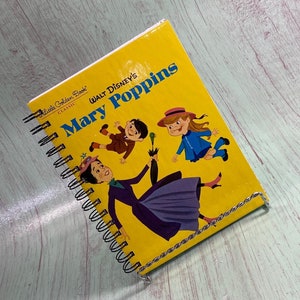 Mary Poppins journal, storybook journal, autograph book, favorite book journal, classic book journal, disney journal, disney autograph
