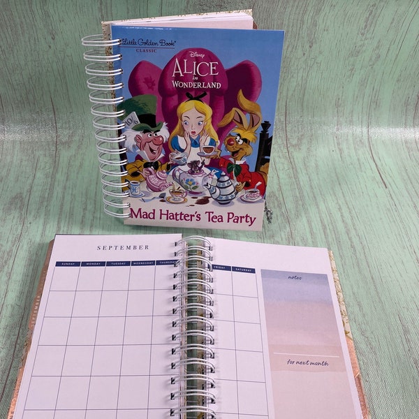 Alice in Wonderland Planner Calendar Etsy