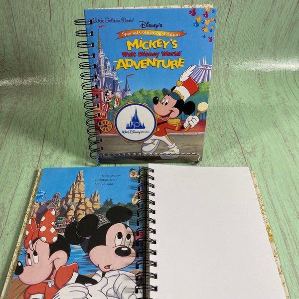 Magic Kingdom 50th journal, storybook journal, autograph book, little golden book, favorite book journal, disney journal, disney autograph