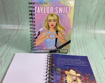 Pop star book journal, storybook journal, little golden book notebook, favorite book journal, classic book journal, Music Lover gift