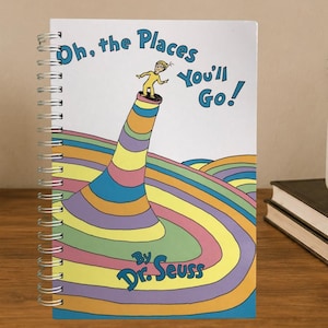 Oh The Places You'll Go Dr. Seuss Journal, Storybook Notebook, Graduation Gift, Made from a brand-new, unused book, not a secondhand copy.