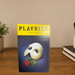 Phantom of the Opera Playbill Notebook: Recycled Broadway Theatre Journal