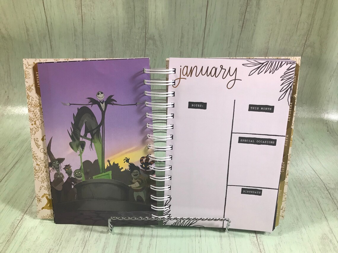 Nightmare Before Christmas Planner Jack Skellington Planner Etsy