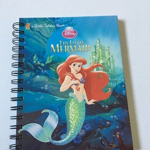 Little Mermaid book journal, storybook journal, autograph book , favorite book journal, Disney autograph book, Ariel notebook, classic book
