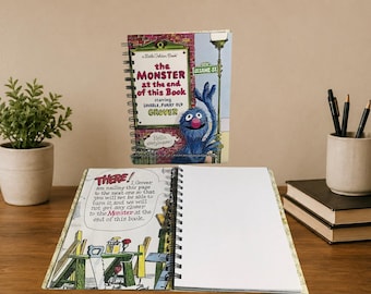 Monster at the End of this Book Upcycled Journal - Nostalgic Gifts
