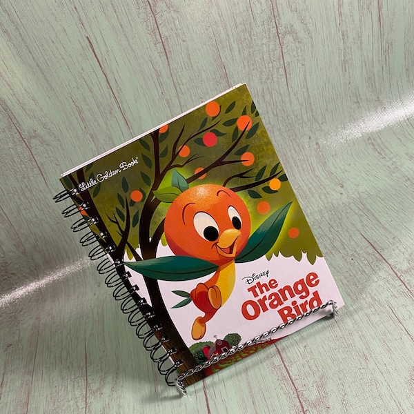 Orange Bird notebook, Disney Orange Bird, storybook journal, autograph book, little golden book, favorite book journal, disney autograph