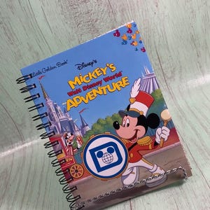 Magic Kingdom  journal, storybook journal, autograph book, little golden book, favorite book journal, disney journal, Mickey Mouse
