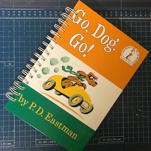 Dr. Seuss Go Dog Go Buch Journal, Märchenbuch Journal, Dr. Seuss Notizbuch, Lieblingsbuch Journal, klassisches Buch Journal, Custom Journal