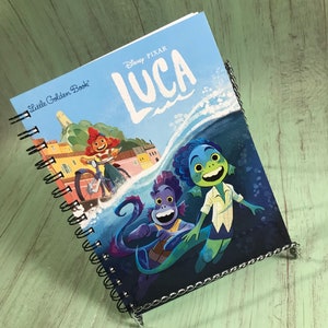 Luca journal, storybook journal, little golden book notebook, favorite book journal, classic book journal, disney journal, Luca notebook