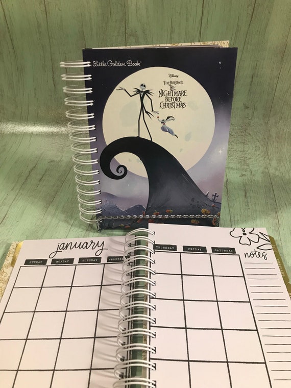Nightmare Before Christmas Planner Jack Skellington Planner Etsy