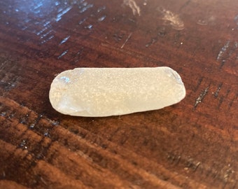 Frosty White Sea Glass Piece