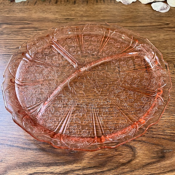 Jeanette Cherry Blossom Pink Grill Plate