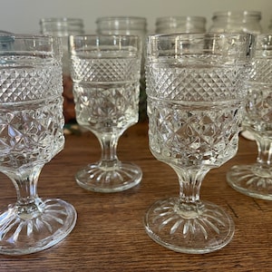 Hocking Wexford Crystal Claret Wine Glasses, Set of 4