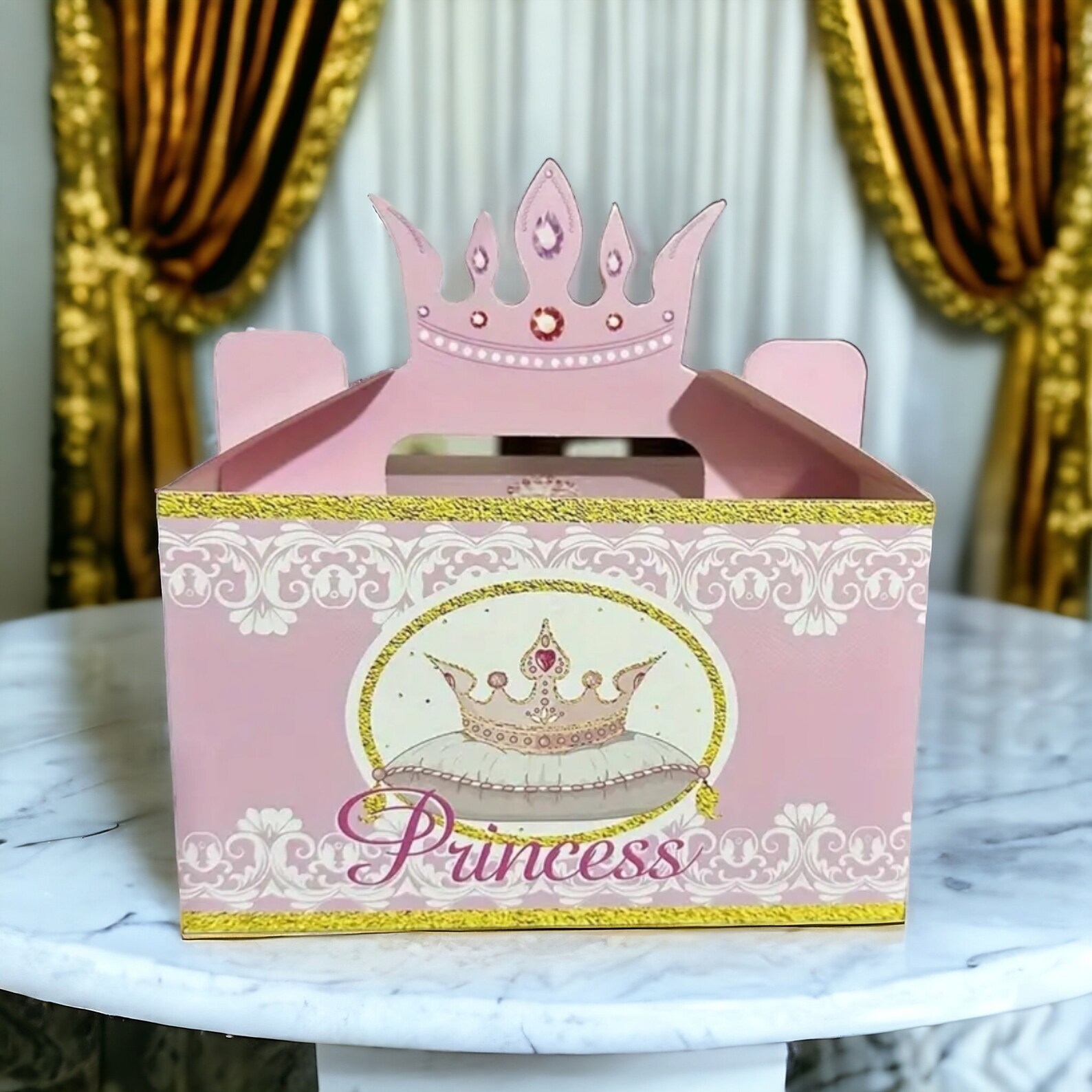 Princess Gable Box 10 Pieces Princess Candy Boxes, Princess Themed Party Candy Box ...