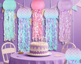 Mermaid Jellyfish lanterns for Birthday party decorations or room decor your choice.