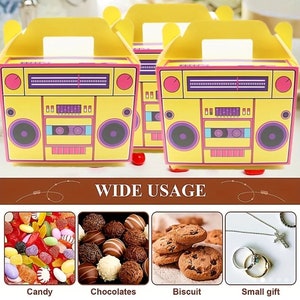 12 Pieces Pink or Yellow Music Boomboxes Radio Party Favor Box Party ...