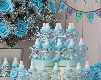 Baby shower Baby bottles give away, Baby shower Parents Sash, Baby shower item, Baby Bottle candy packaging favor.