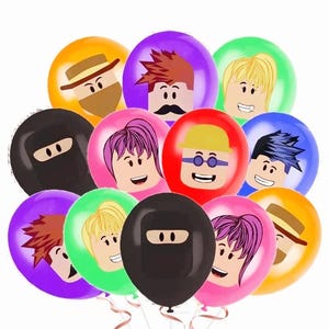 Roblox inspired Birthday themed Party Decoration set, Roblox Birthday Decoration set, Roblox Party set.