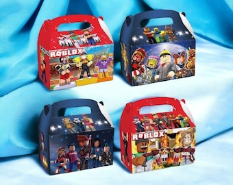 12 pieces Roblox Birthday party favor box,  Roblox party supplies,  Roblox game favor box.