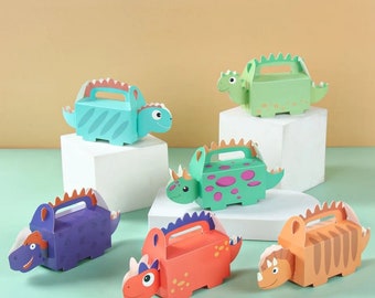 Dinosaur Candy Box, 12 pcs Dinosaur candy box, Dinosaur themed party candy boxes, Small candy box.