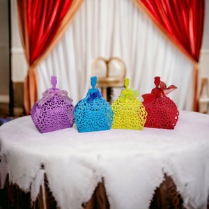 Cajas de regalo con vestido de princesa, para 18.º cumpleaños, fiesta de debut, hechas a medida
